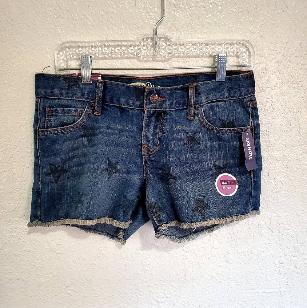 [ OLD NAVY diva jean shorts size 2 nwt ]